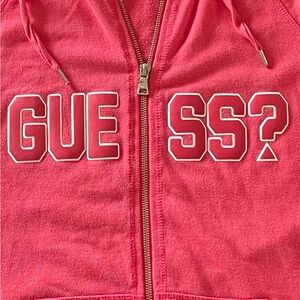 Guess Pink Zip-Up Women’s Hoodie